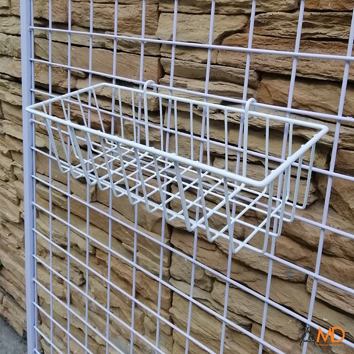 Rổ cài lưới trang trí phủ nhựa PE 09