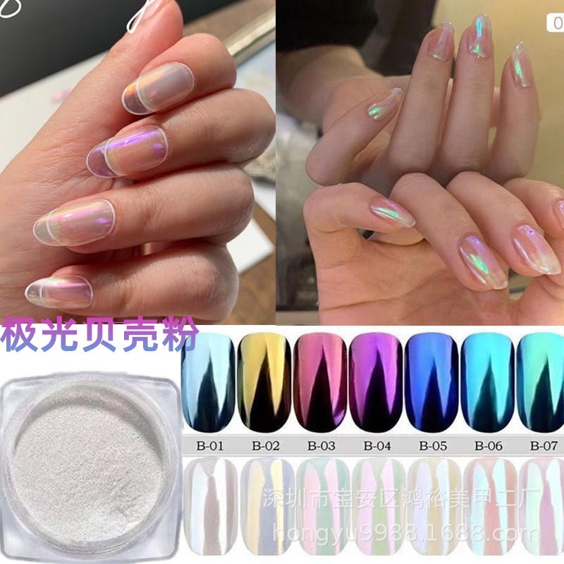 bột tráng gương ánh trai nail