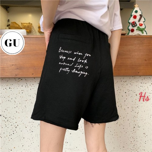 (Anhr thật)Quần đùi in chữ phía sau Hot Trend Gu Store