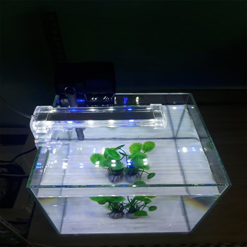 Đèn led bể cá dạng kẹp D10 cho bể dài 15-25cm, 4W, dài 14.5cm