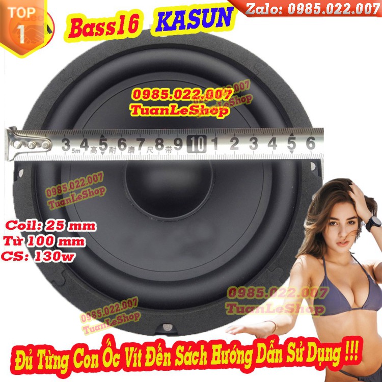 BASS 16 KASUN HỒNG KÔNG CAO CẤP - LOA BASS RỜI - GIÁ 1 LOA