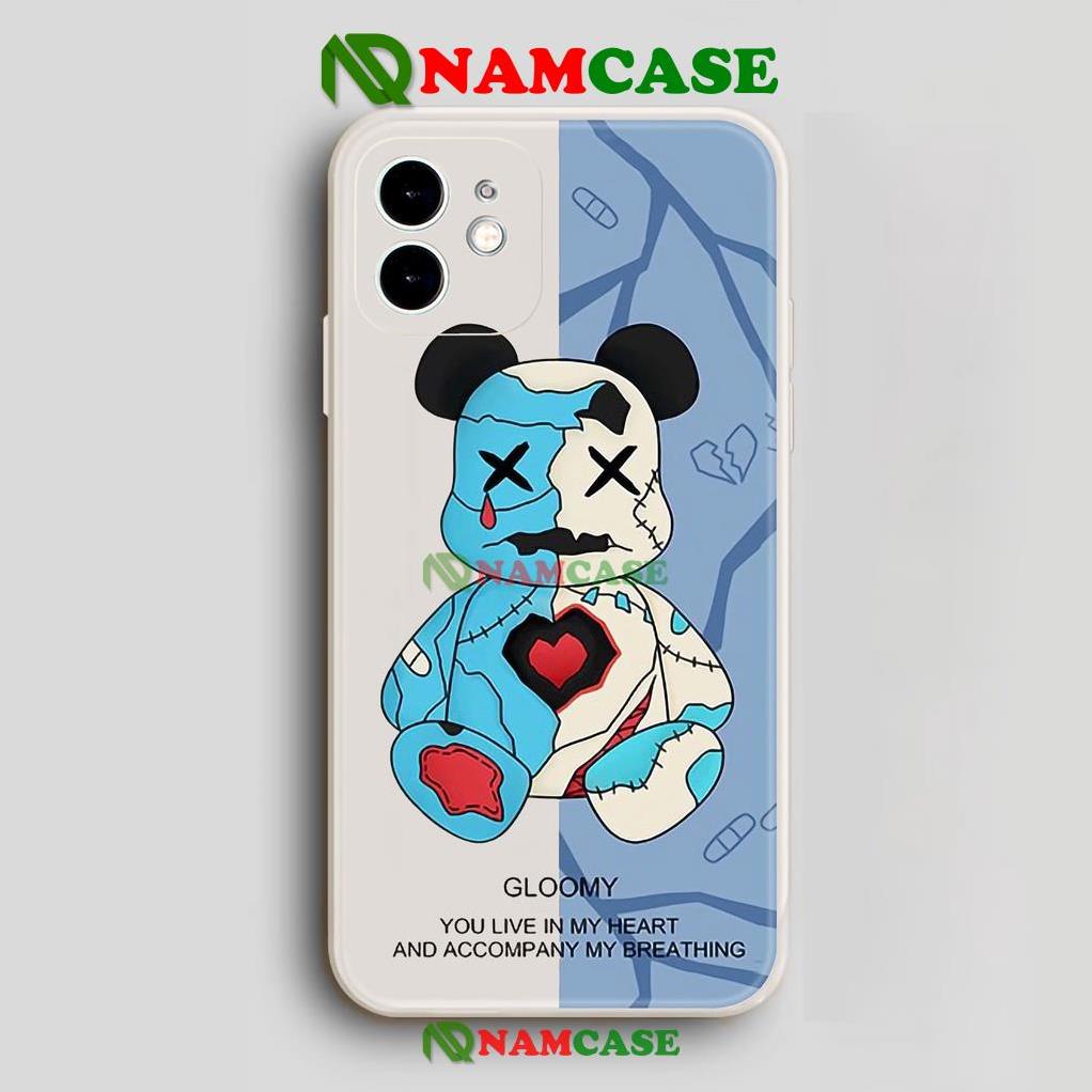 Ốp lưng iPhone Kaws cạnh viền vuông silicon mềm dẻo cho iphone 6/6s/7/8/X/XS/XR/11/12/13 Pro Plus Max cute dễ thương đẹp