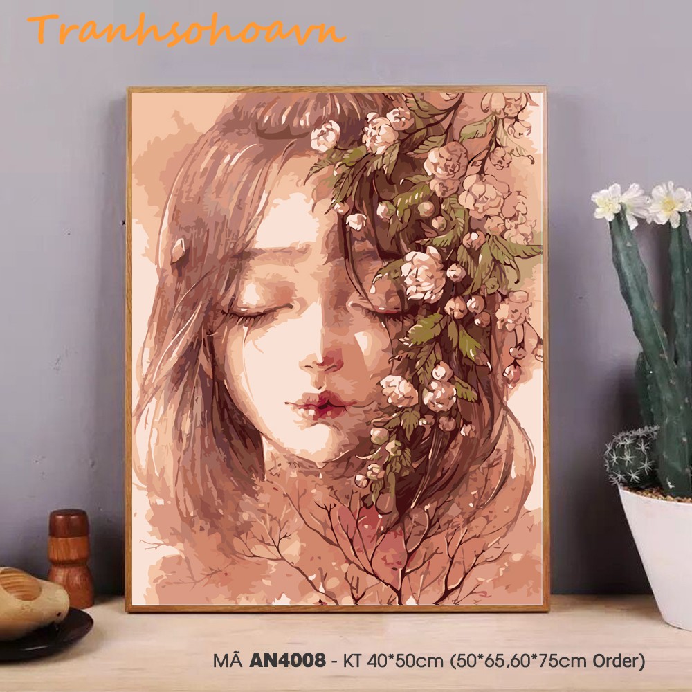 Tranh Sơn Dầu Số Hóa Tự Tô Màu Theo Số Tranhsohoavn Tổng Hợp Các Mẫu Cô Gái Siêu Hot Trend Hàng Có Sẵn