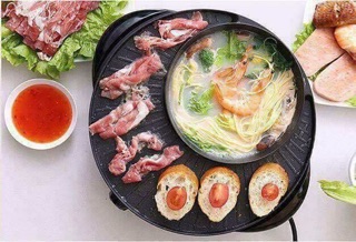 Nồi lẩu nướng 2in1