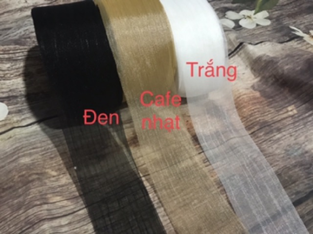 6m voan nhăn không viền rộng 6cm