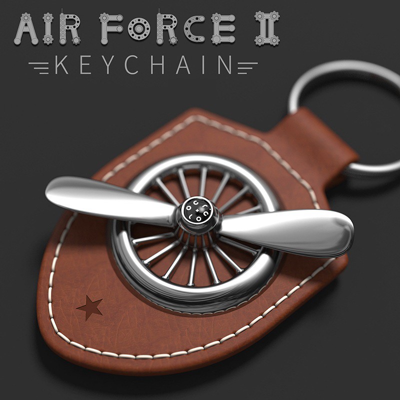 Móc khóa Da Air Force 2 ( xoay được) {A2}