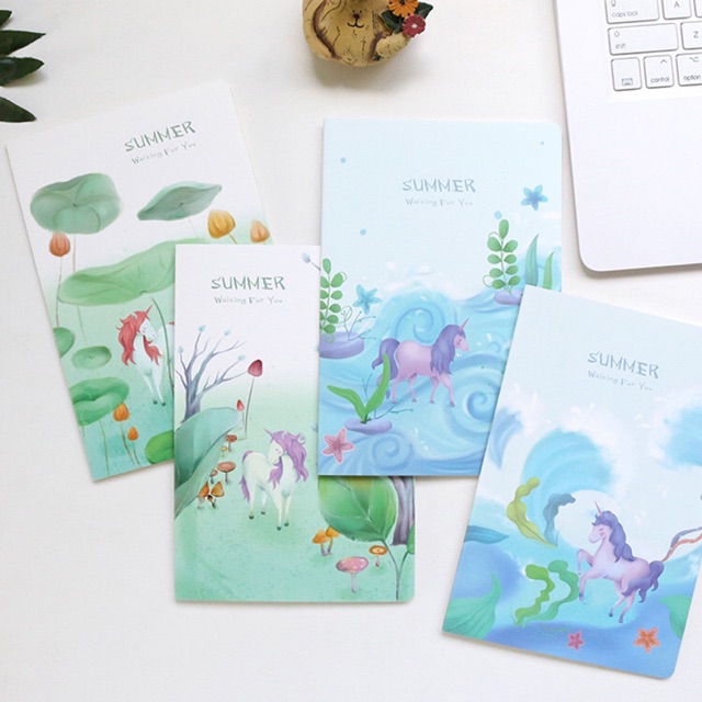 Bộ 4 sổ tay A5 Unicorn