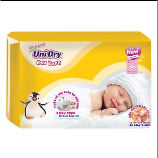 Tã Dán Sơ Sinh UniDry NB36 (36 Miếng)/S46 (46 miếng)