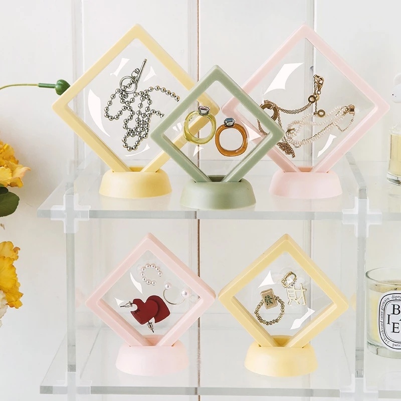 Hộp Đựng Trang Sức 3D Trong Suốt Tiện Dụng