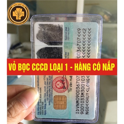 Vỏ Bọc Thẻ Căn Cước Công Dân Có Nắp PVC - Hàng Việt Nam Chất Lượng Cao