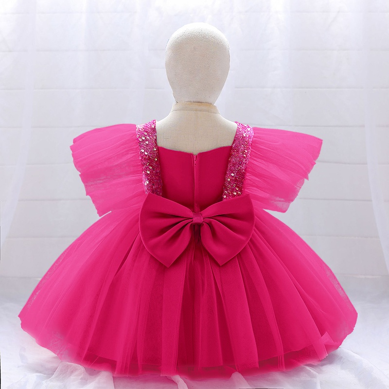 Wfrv Đầm Công Chúa Dự Tiệc Đính Kim Sa Sang Trọng Cho Bé Gái / Giáng Sinh / Halloween / Giáng Sinh