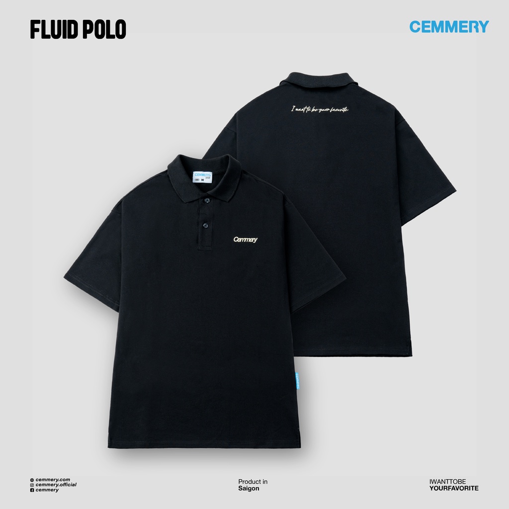 Áo Polo Unisex Local Brand CEMMERY CVC mềm mại - Fluid Polo | BigBuy360 - bigbuy360.vn