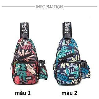 Balo đeo chéo 1 quai họa tiết