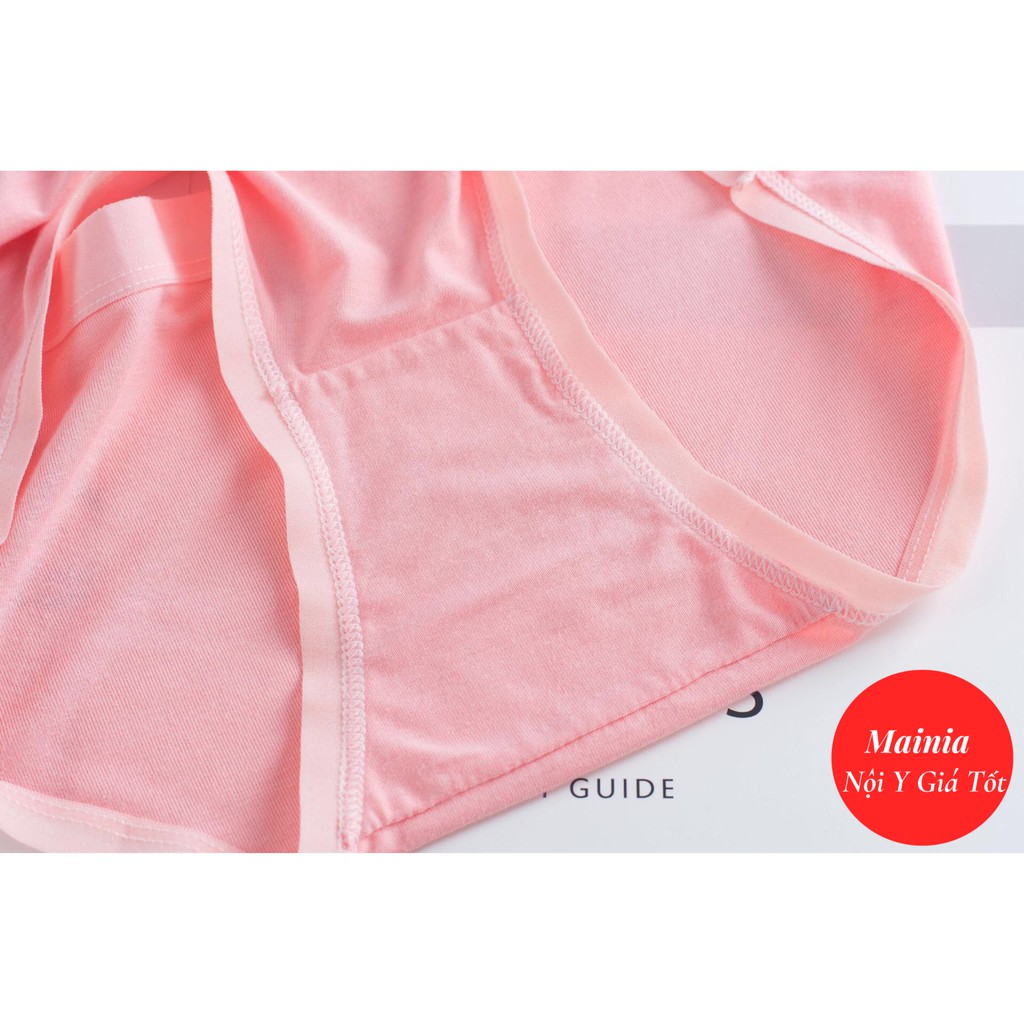 Quần Lót Cotton Nữ Màu Trơn Size L XL Chíp Nữ Cotton Dễ Thương Rẻ Đẹp Co Giãn Mainia Shop