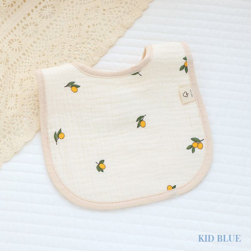 Yếm Ăn Hình Chữ U 6 Lớp Bằng Vải Cotton Phong Cách Mới Cho Bé Sơ Sinh