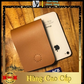 Ví nam mini da bò handmade nhỏ gọn thời trang nam nữ đựng tiền và thẻ thương hiệu AZ