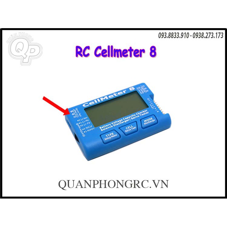 CellMeter 8 - Đo pin-Xả Pin-Test Servo - Test ESC