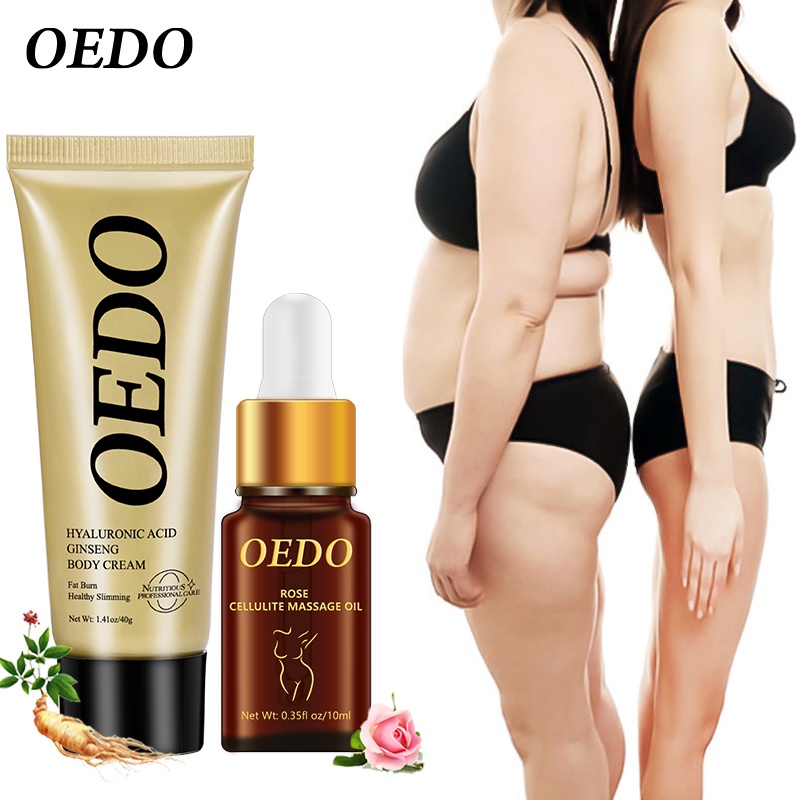 Bộ giảm béo OEDO Kem tan mỡ bụng và giảm rạn da cao cấp cam kết eo thon đốt cháy mỡ thừa làm thon gọn vùng