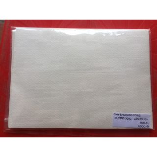 Set 5 tờ giấy Baohong A5 lỡ 300g vân Rough