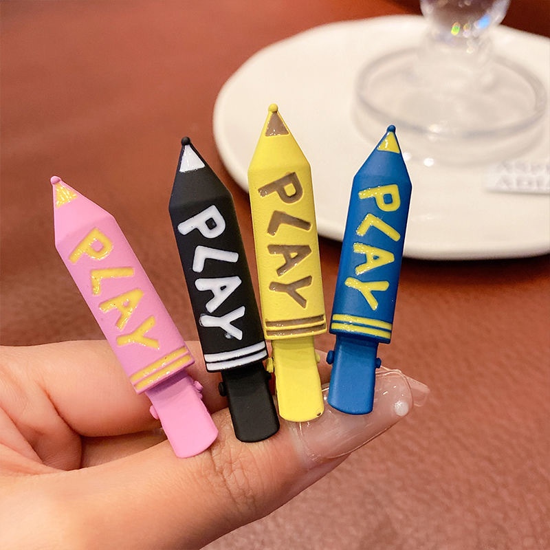 Kẹp Tóc Kim Loại Họa Tiết Chữ Nhiều Màu Sắc 2022