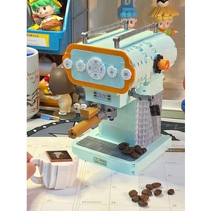 Mô Hình Đồ Chơi Lắp Ráp Máy Pha Cà Phê Mini Lin07 Zhegao 01008