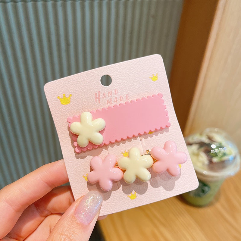 Kẹp tóc đôi dễ thương kiểu Hàn Quốc dành cho bé gái