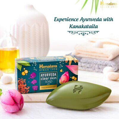 Xà bông làm sạch và bảo vệ da tinh dầu thảo dược Himalaya Ayurveda Clear Skin Soap 75g