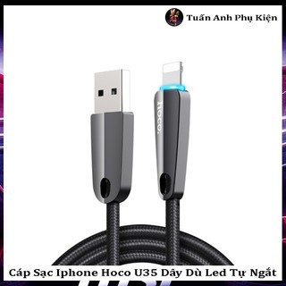 Cáp Sạc Iphone Hoco U35 Dây Dù Led Tự Ngắt
