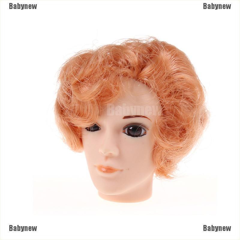 Babynew 3D Eyes Doll Head With Hair For Barbie Boyfriend Ken Male Heads Toy Accessories Hot