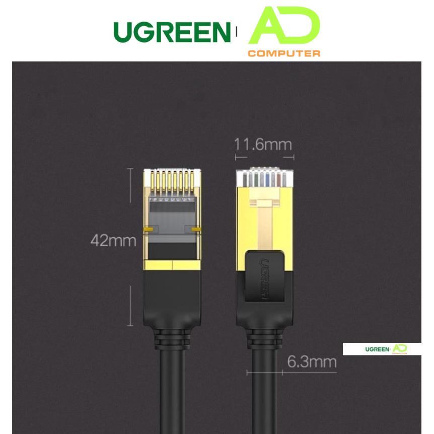 Cáp mạng 2 đầu đúc bọc hợp kim Cat 7 UTP UGREEN NW107 NW149
