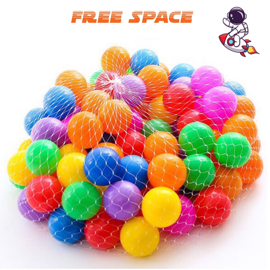 Combo 100 Quả Bóng Nhựa Mềm Cho Bé