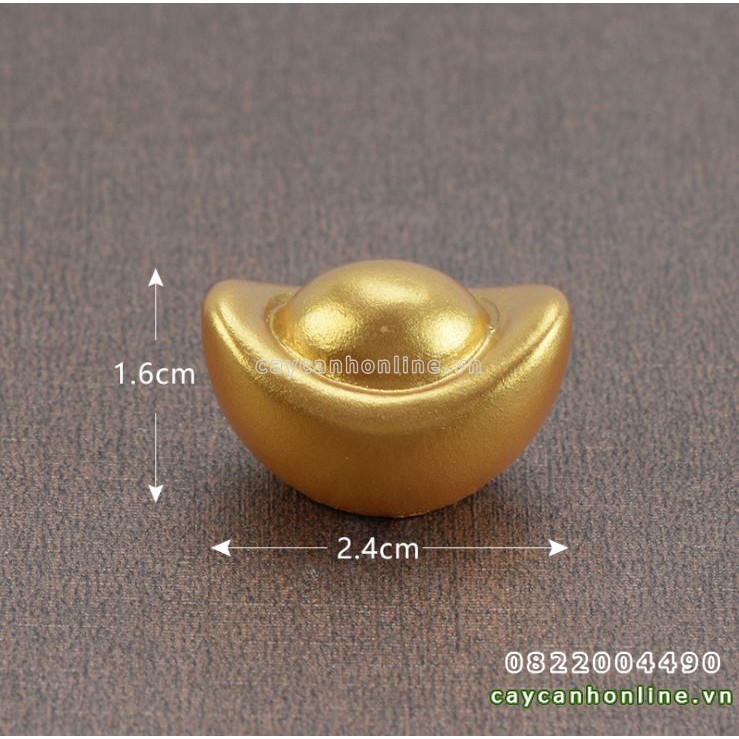 Thỏi vàng tài lộc mô hình cục vàng phong thủy may mắn