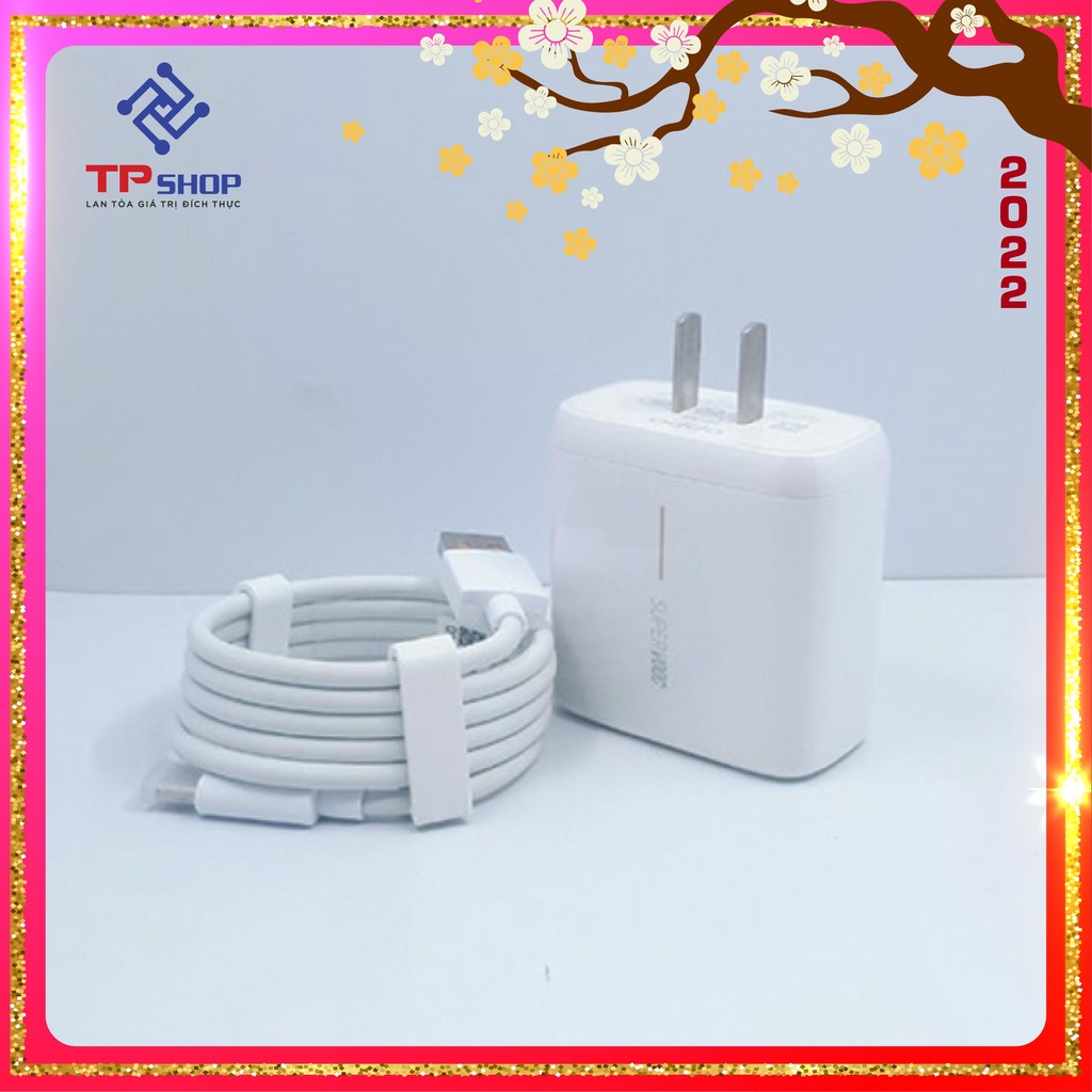 Bộ sạc nhanh Supper Vooc 65w cho Oppo Samsung Xiaomi Realme hàng chính hãng bảo hành 6 tháng 1 đổi 1 TP SHOP