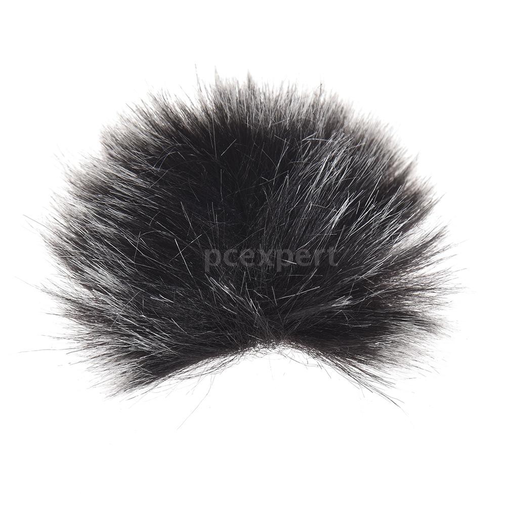 PCER◆ Furry Outdoor Microphone Windscreen Muff Mini Lapel Lavalier Microphone Windshield, 5-Pack