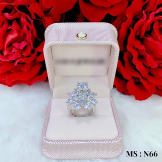[HÀNG MỚI VỀ] Nhẫn Nữ Đính Kim Cương Sang Trọng - HN01C3 - Giống Thật 99% - Đeo Đi Tiệc Lên Hình Cực Sang