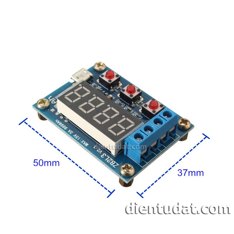 Mạch test pin Li-on 18650 1.5V-12V