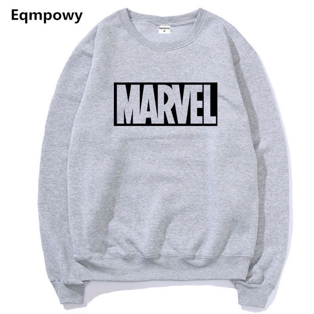 ÁO SWEATER THU ĐÔNG MARVEL XÁM