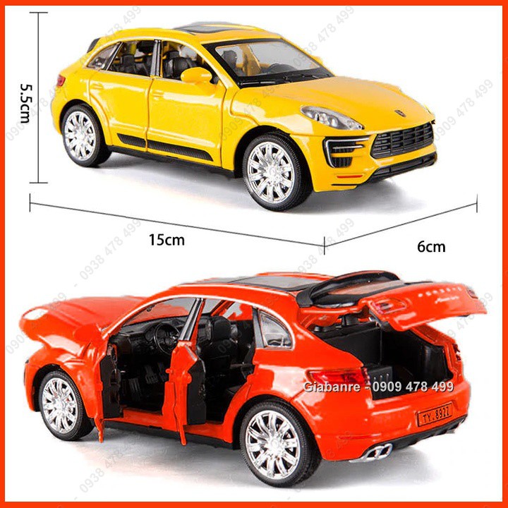 XE MÔ HÌNH KIM LOẠI TỈ LỆ 1:32 - PORSCHE MACAN TURBO - 9851