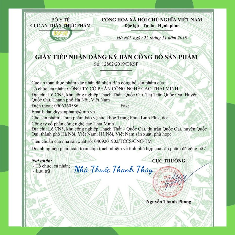TRÀNG PHỤC LINH PLUS - Hộp 20 Viên  Hỗ Trợ Hội Chứng Ruột Kích Thích Và Đại Tràng Co Thắt
