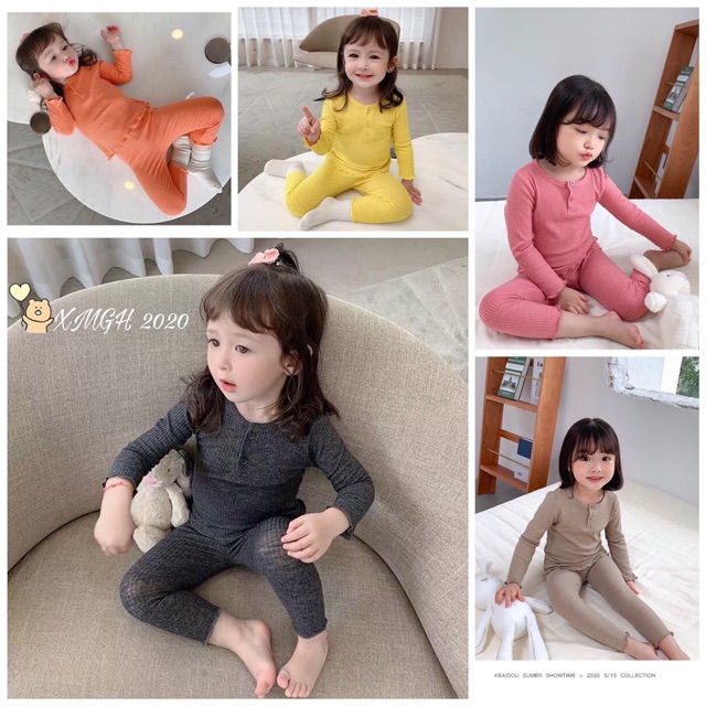 BỘ DÀI TAY BODY 3 CÚC CHO BÉ CỰC DỄ THƯƠNG