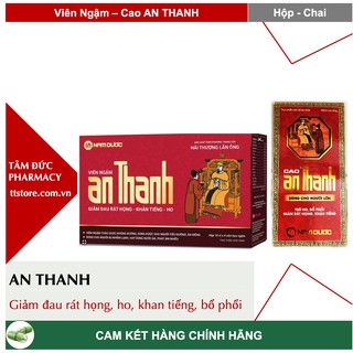 Viên Kẹo Ngậm - Cao Siro ho An Thanh - Nam Dược - Giảm ho, khàn tiếng, đau rát họng