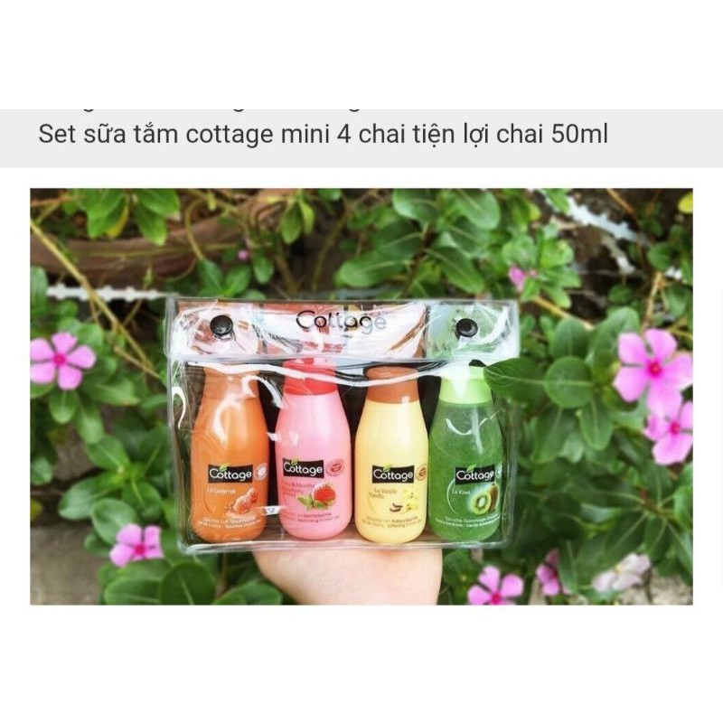 Sét sữa tắm Cottage mini 4*50ml