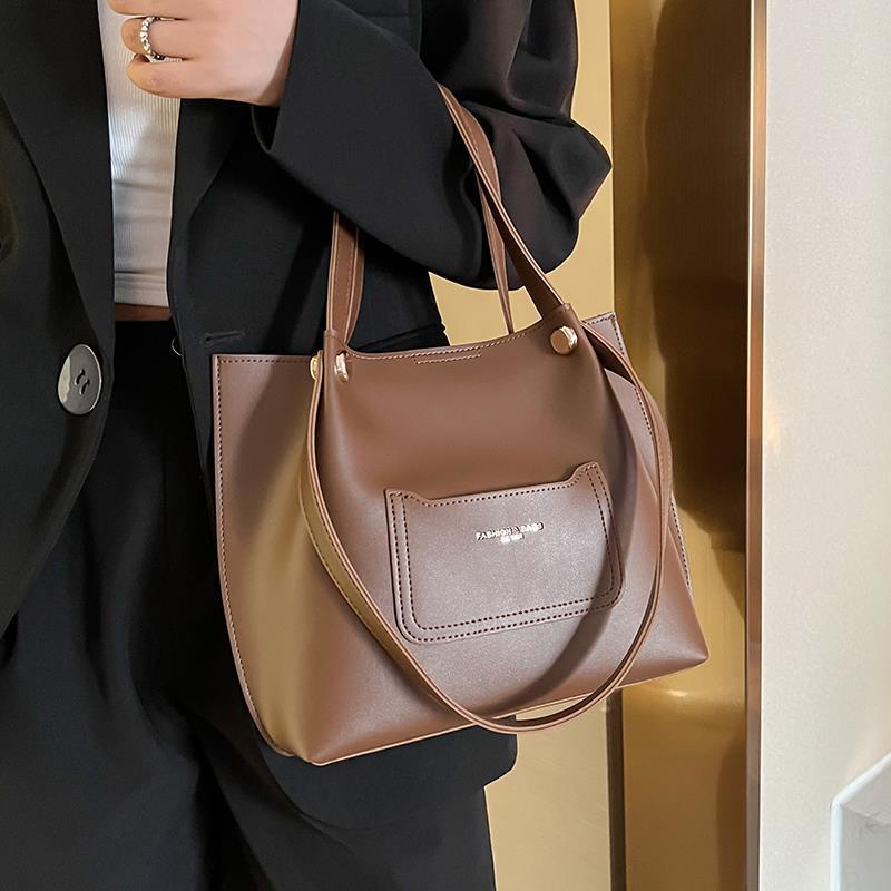 IELGY Túi Đeo Vai Cỡ Lớn Có Khóa Nam Châm Phong Cách retro Cho Nữ