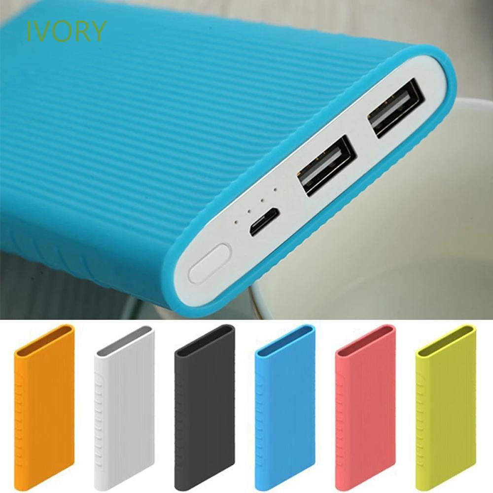 Vỏ bảo vệ pin sạc dự phòng Xiaomi Power Bank 2 Dual USB PLM09ZM 10000 mAh bằng silicon mềm chất lượng cao