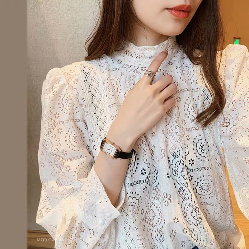 Áo sơ mi đế ren Hàn Quốc