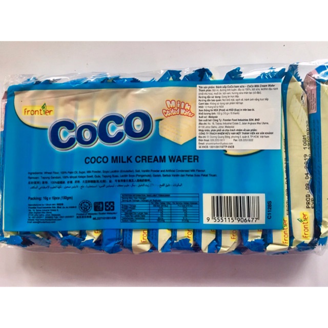 Thanh Hoá - Bánh kem xốp Coco Malaysia vị sữa, gói 150g