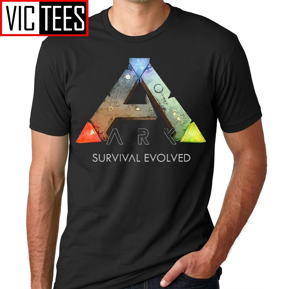 Áo Thun Nam Ngắn Tay In Hình Chủ Đề Game Ark Survival Evolved 2021 Đen