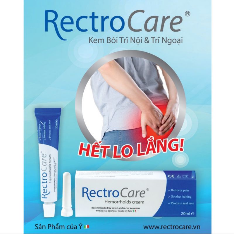 Gel bôi trĩ nội trĩ ngoại  nhập khẩu Ý Rectrocare 20ml