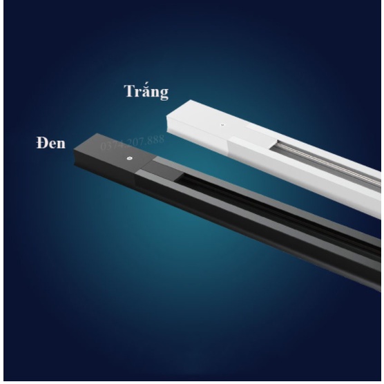 Thanh Ray Đèn Rọi 1M , Ray Đèn Rọi Gắn Tường Hai Màu Trắng Đen ĐÈN TOKI
