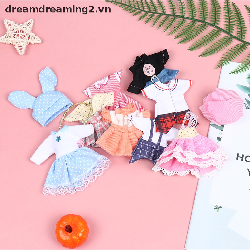 Đầm Nhiều Màu Sắc Cho Búp Bê Kích Thước 6 Inch